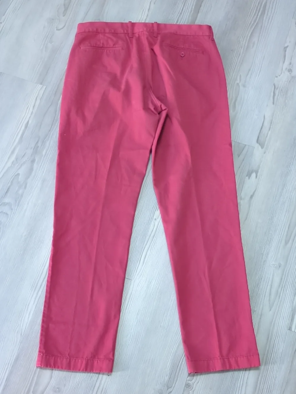J.Crew The Sutton Chino Pants Mens 34x34 Raspberry Pink Red 100% Cotton Preppy
